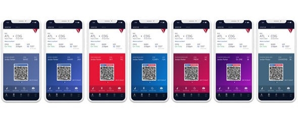 Branded color on Fly Delta app