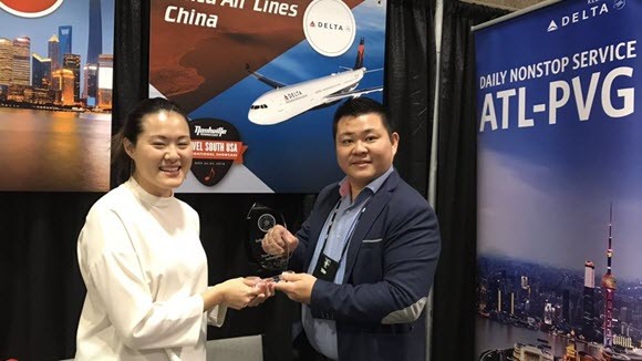 China Sales team honored by Travel South USA