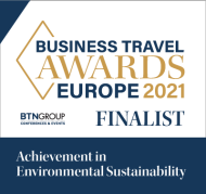Business Travel Awards Europe 2021 Finalist - Achievement in Environmental Sustainability