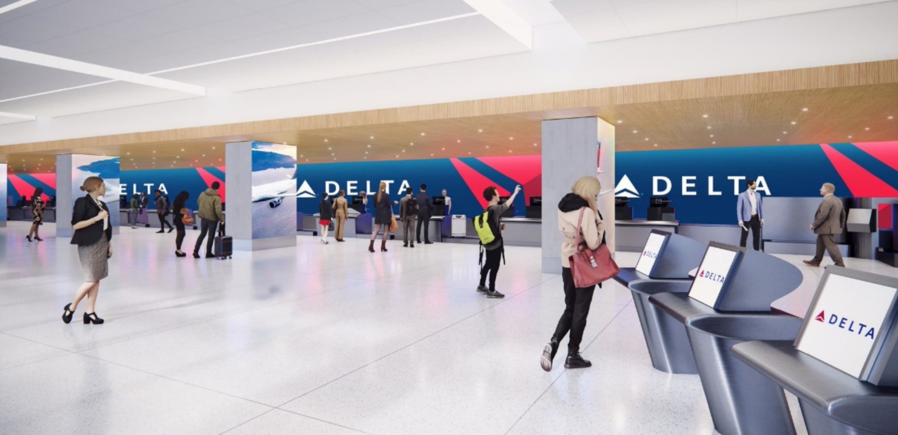 LGA Interior Lobby Rendering