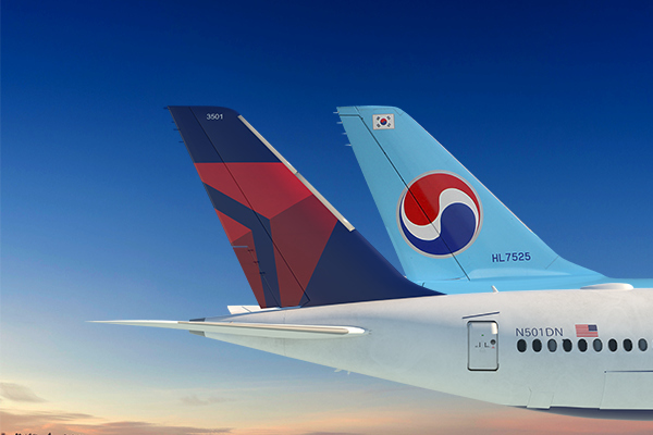 Delta and Korean Air Tails