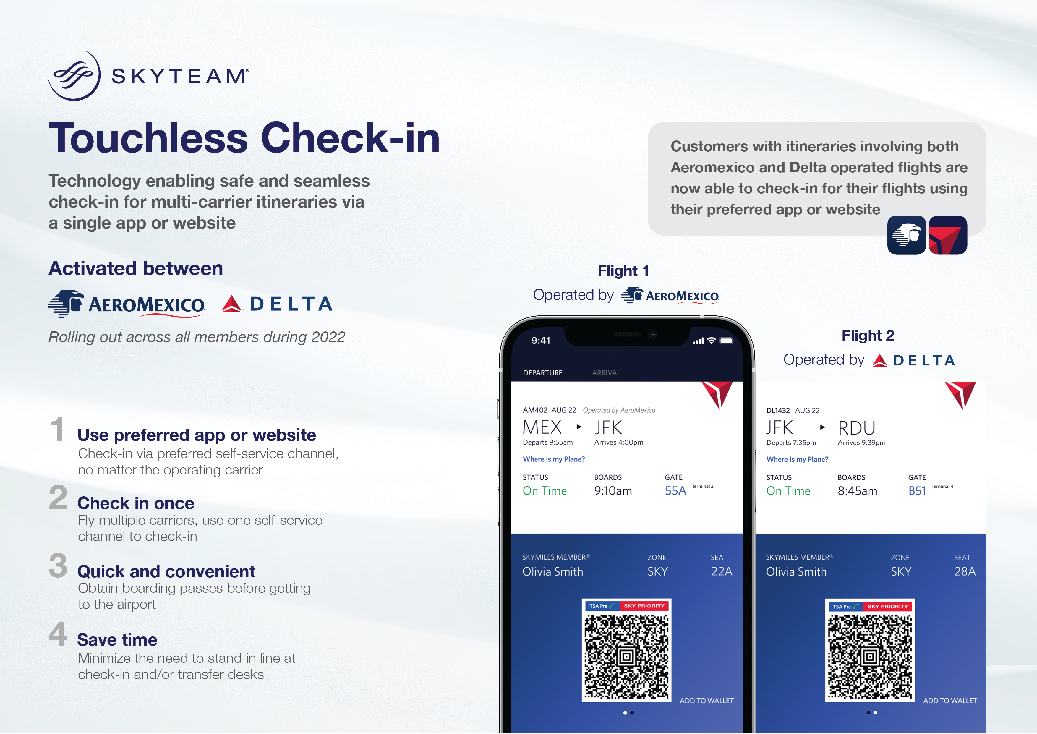 Example of Touchless Check-in Screen Example of Touchless Check-in Screen